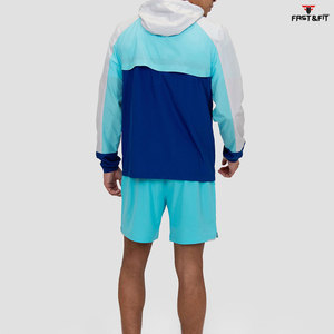 Conjunto de Chaqueta corta cortavientos de dos piezas personalizado de verano 2025 más vendido, chándal cortavientos para hombre, conjunto corto con logotipo personalizado - Product Image 2