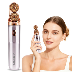 Conduroma Nouveau Design Épilateur Facial pour Femmes |   Rasoir électrique double tête pour le <span class=keywords><strong>visage</strong></span>, les lèvres et le <span class=keywords><strong>menton</strong></span> - Product Image 1