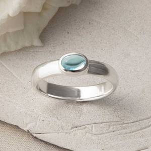 แหวนข้อความลับขัดเงาพลอยเงินสเตอร์ลิงออกแบบส่วนตัวไม่เหมือนใคร - Product Image 3