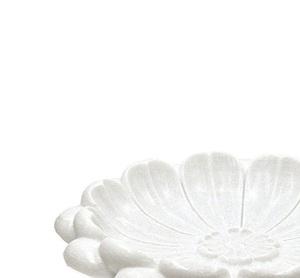 Bol en marbre blanc moderne à forte demande, forme de lotus, petit bol avec décoration artisanale de haute qualité pour la maison et l'hôtel, prix de gros - Product Image 5