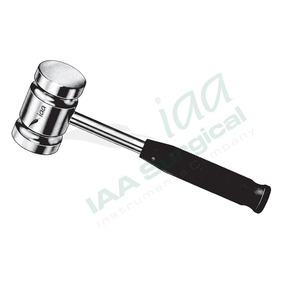 Martillo de acero inoxidable Mead Mallet con cabeza de plástico, martillo quirúrgico para levantar huesos, para odontología implanta y procedimientos ortopédicos - Product Image 1