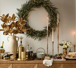 Bandeja Redonda de Metal Dorado de Lujo con Asas para Decoración del Hogar, Hotel, Restaurante, Mesa de Centro, Cocina y Uso en Ramadán, Ideal para Regalos - Product Image 5