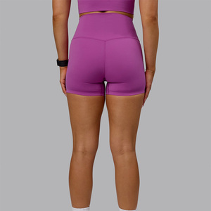 Shorts Deportivos de Cintura Alta para Mujer, Tela con Memoria, Impermeables, con Opciones Personalizadas para Entrenamiento, Gimnasio y Uso Casual, Proveedor OEM con Logotipo - Product Image 5