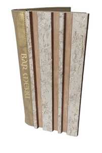 Chất lượng cao cấp PU da thanh cuốn sách <span class=keywords><strong>menu</strong></span> cho nhà hàng thiết kế thanh lịch với gỗ bền Laminate logo khắc - Product Image 4