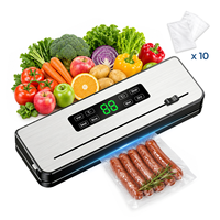 65kPa 120W 30cm 4L/min 8 Modes scellage multi-sacs coupe-sac menage machine sous vide soudeuse emballage alimentaire