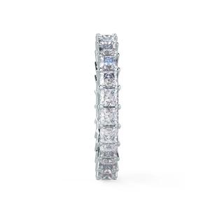14k solide blanc laboratoire cultivé diamant bande princesse coupe laboratoire cultivé diamant bijoux éternité pleine bande bijoux F couleur VS1 clarté - Product Image 4