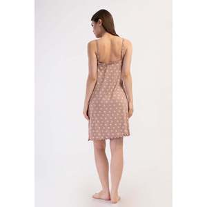 Túnica KADIN LYC VISCON XXL con cuello en V, encaje y tirantes - TOZPEMBE001 - TOZPEMBE001 - Product Image 3