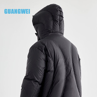 Veste matelassée pour homme sur mesure de haute qualité OEM, coupe ajustée, polyester/nylon, épaisse, écologique, imperméable, coupe-vent, géométrique