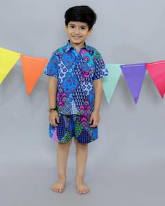 Vêtements pour enfants à la mode Garçons Ensembles deux pièces à manches courtes Vêtements pour enfants Garçon, Ensemble haut et bas - Product Image 1