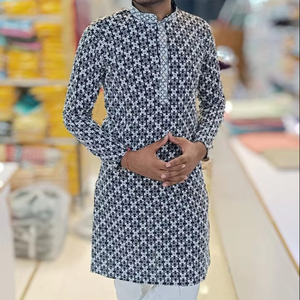 Conjunto de Kurta DE BODA Vintage para hombre hecho a medida traje étnico tradicional para fiestas Diwali Eid y Navratri traje de hombre al por mayor - Product Image 1