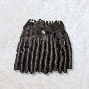 Top Search Premium Quality Virgin Vietnam Cabello humano Super Shinny Pixie HD Peluca frontal de encaje Paquetes de cabello crudo - Product Image 4