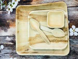 Assiette ronde en feuille de palmier, vente en gros, écologique, vaisselle de qualité export - Product Image 5