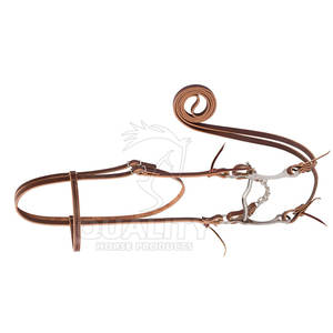 สายบังเหียนทำจากหนังที่หรูหราพร้อมหัวเข็มขัดนิรภัยสำหรับม้าบังเหียนสำหรับการขี่และการฝึก - Product Image 2