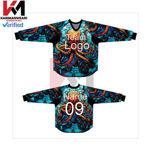 เสื้อกีฬากลางแจ้งผ้าผสมโพลีเอสเตอร์และคอตตอน ระบายอากาศ แห้งเร็ว ทนทาน พิมพ์ลายตามสั่ง สำหรับทีม แบบซับลิเมชั่น - Product Image 3