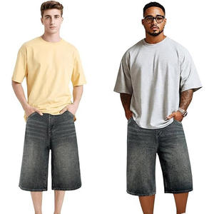 <b>Men</b> Fashion Denim <b>Shorts</b> Low Streetwear Style Ripped Blue Casual <b>Slim</b> <b>Fit</b> Trendy Summer Outfit Wholesale OEM Custom Embroidery - Product Image 4