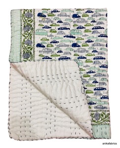 Edredón Reversible de Algodón Puro Lavado a Mano con Estampado de Bloque de Mano para Bebé, Ropa de Cama de Invierno al Mejor Precio Al por Mayor - Product Image 6