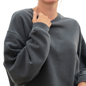 Sudadera Extra Grande de Felpa Francesa para Mujer, 100% Algodón Orgánico de Lujo, Preencogido, Certificado GOTS, Ajuste Holgado y Suave - Product Image 5