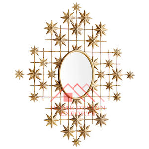 Dernier design Miroir décoratif mural encadré Branche pour chambre Dernier design Artisanat Métal Aluminium Branche d'arbre Miroir mural encadré 1 - Product Image 5