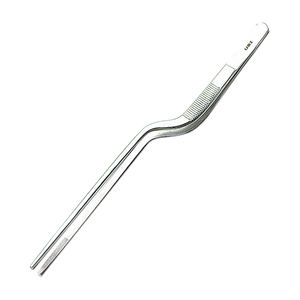 Pinces de cuisine professionnelles en acier à haute teneur en carbone de 21 cm, pinces extra longues à pointe inclinée, en acier inoxydable - Product Image 1