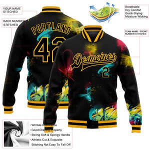Nueva chaqueta de béisbol personalizada con bordado Varsity Letterman, chaqueta de béisbol universitaria de lana personalizada para hombre - Product Image 6