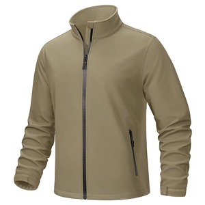 Veste coupe-vent légère pour hommes avec capuche fermeture à glissière manteau d'extérieur respirant coque résistante au vent et à la pluie pour un usage quotidien - Product Image 4