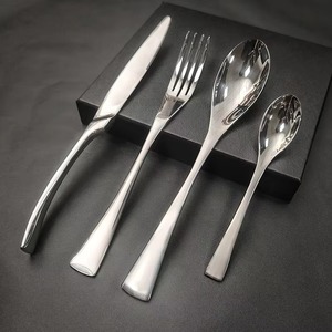 Juego de Cubiertos de Acero Inoxidable Ecológico y Sostenible de Lujo, 4 Piezas, para Bodas y Fiestas - Product Image 6