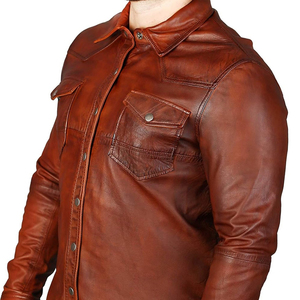 Best Quality Lightweight <b>Canvas</b> Shirts <b>Men</b> Custom Handmade Slim Fit Spring Breathable Casual Wear Front Solid Design - Product Image 5