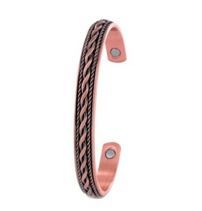100% Solid Pure Copper Magnetic Bracelet Ultra <b>Strong</b> <b>Magnets</b> Fashionable Bangles for Men and Women - Product Image 1