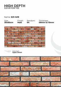 Carreaux de porcelaine pour l'extérieur, style mur, 300x600 mm - Product Image 4