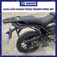 Porte-bagages arrière en acier inoxydable M-Biker pour moto Speed 400, bagages et sacoches