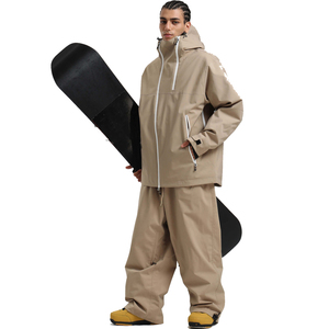 Traje de Esquí y Snowboard Azul Oscuro para Hombre, Chaqueta Impermeable Aislada con Característica Transpirable y Resistente al Viento, Resistente a la Fatiga - Product Image 1