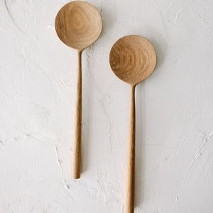 Juego de servidor de ensalada de madera de mango de esmalte negro elegante hogar restaurante vajilla decoración cubiertos para bodas - Product Image 4