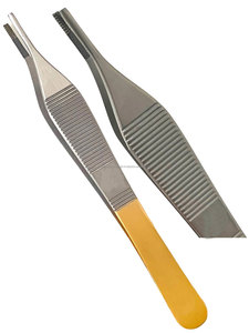 Pinces à tissus Adson Brown en carbure de tungstène, ensemble d'instruments chirurgicaux de précision, manuel, certifié ISO13485 - Product Image 6