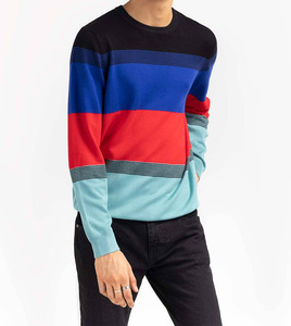Prix de gros sur mesure Pull-over pour hommes Col rond Style solide Hiver Coton Polyester Design personnalisé - Product Image 5