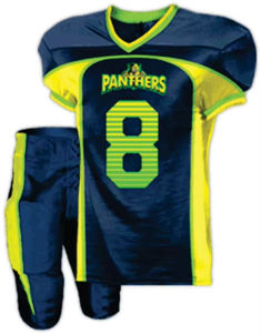 Conjunto de uniforme de fútbol americano de talla grande XL de alta calidad, camisetas deportivas transpirables, pantalones, equipo personalizado, sublimación impresa para - Product Image 1