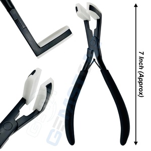Kit d'outils professionnels en acier inoxydable pour l'installation d'extensions de cheveux avec pinces, boucles de traction, aiguilles et étui - Product Image 3