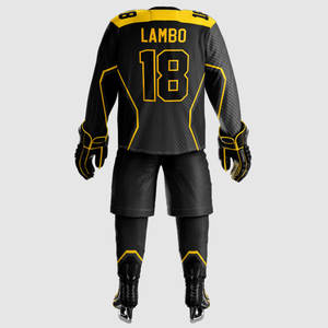 Conjunto Deportivo de Hockey sobre Hielo Personalizado de Alta Calidad, 100% Poliéster, para Adultos, Último Diseño, Uniforme con Impresión Digital para Entrenamiento - Product Image 4