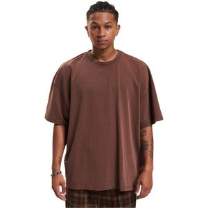 เสื้อยืดโอเวอร์ไซส์สำหรับผู้ชายทรงหลวมเปิดไหล่ปล่อยเข้ารูปผ้าฝ้ายดีไซน์ใหม่ออกแบบได้ตามต้องการ - Product Image 1