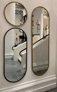 Elegante hierro hecho a mano para Glam forma ovalada espejo de pared decorativo personalizable para bodas Diwali cumpleaños Ramadans - Product Image 2