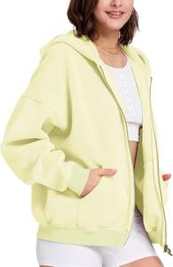 Sweat à capuche zippé en coton surdimensionné pour hommes Streetwear Pullover Sweat à capuche zippé avec design personnalisé Sweat d'hiver - Product Image 4