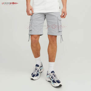 Pantalones cortos Cargo clásicos para hombre con cierre de botón y bolsillos laterales Pantalones cortos Cargo para hombre con bolsillos laterales y traseros - Product Image 5