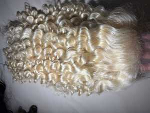 Cabello humano sin procesar indio al por mayor, doble trama, textura rizada natural, pelo suave y fuerte de alta calidad - Product Image 2