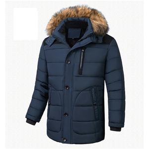 Oversized Plus Size Winter Puff Thick Warm Men's Custom Logo Bubble Puffer <b>Jacket</b> Canvas <b>Waterproof</b> Hooded Breathable Zipper - Product Image 4