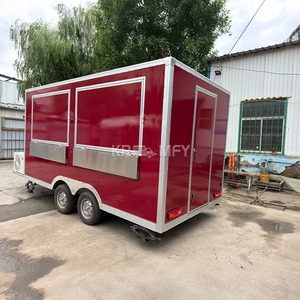 Street Vending Kitchen Fully Catering Equipped Mobile Food <b>Trailer</b> Tow Bar Truck Stainless Steel <b>Box</b> <b>Car</b> hotdog pizza Source - Product Image 4