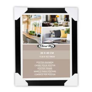 Cadre photo noir 30 x 40 cm, cadre pour affiche avec largeur de profil de 20 mm - Product Image 6