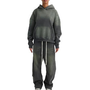 Conjunto Deportivo de 2 Piezas para Mujer, de Felpa Ecológica, con Capucha, Transpirable, Informal, para Invierno, de Primera Calidad - Product Image 1