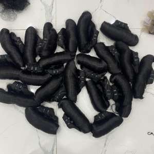 Prix d'usine Extensions de cheveux humains Remy bouclés vietnamiens, double trame, vierges en vrac, toutes couleurs - Product Image 5