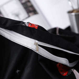 Ensemble de literie personnalisé 4 pièces champignon rouge ensemble de housse de couette impression couvre-lit housse de couette avec 2 taies d'oreiller couette housse de couette - Product Image 5