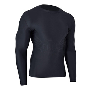 High Quality Men's MMA Rash Guard Long Gym Fitness Polyester Made <b>Compression</b> Fitness Wear with Sublimated Printing - Product Image 1