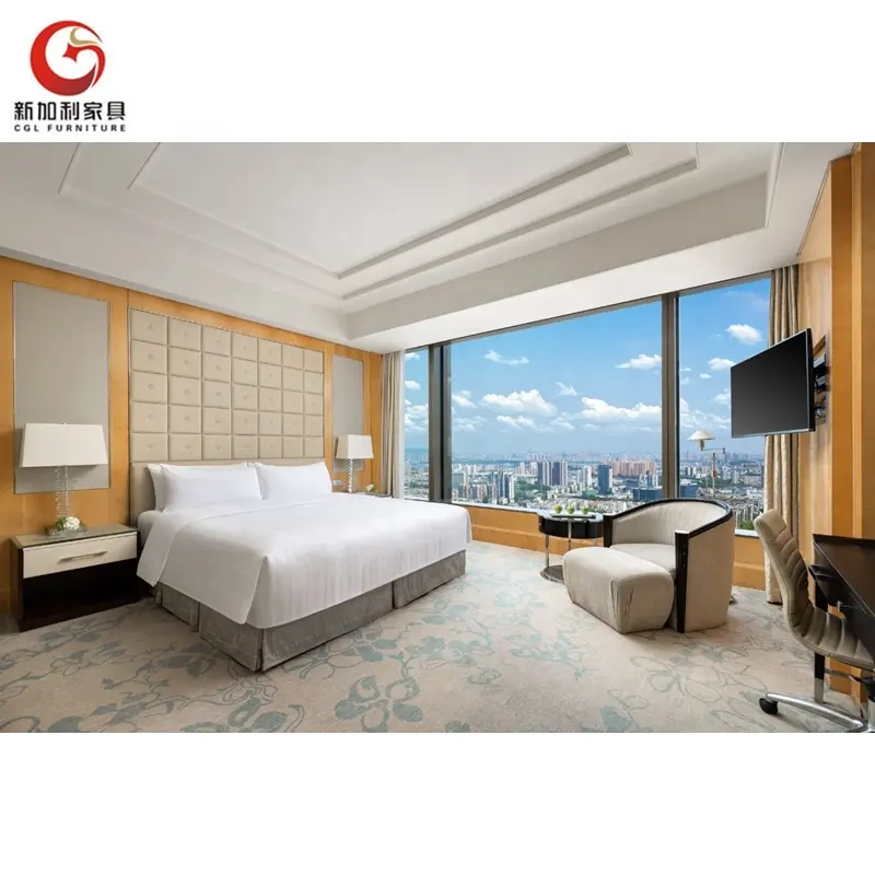 Cgl Hoge Kwaliteit Slaapkamer Koninklijke Hotel Meubels Oem Custom Nieuwste Ontwerp Malaysia Hout